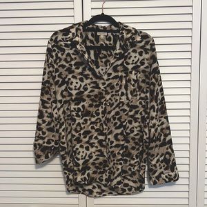 Animal print blouse